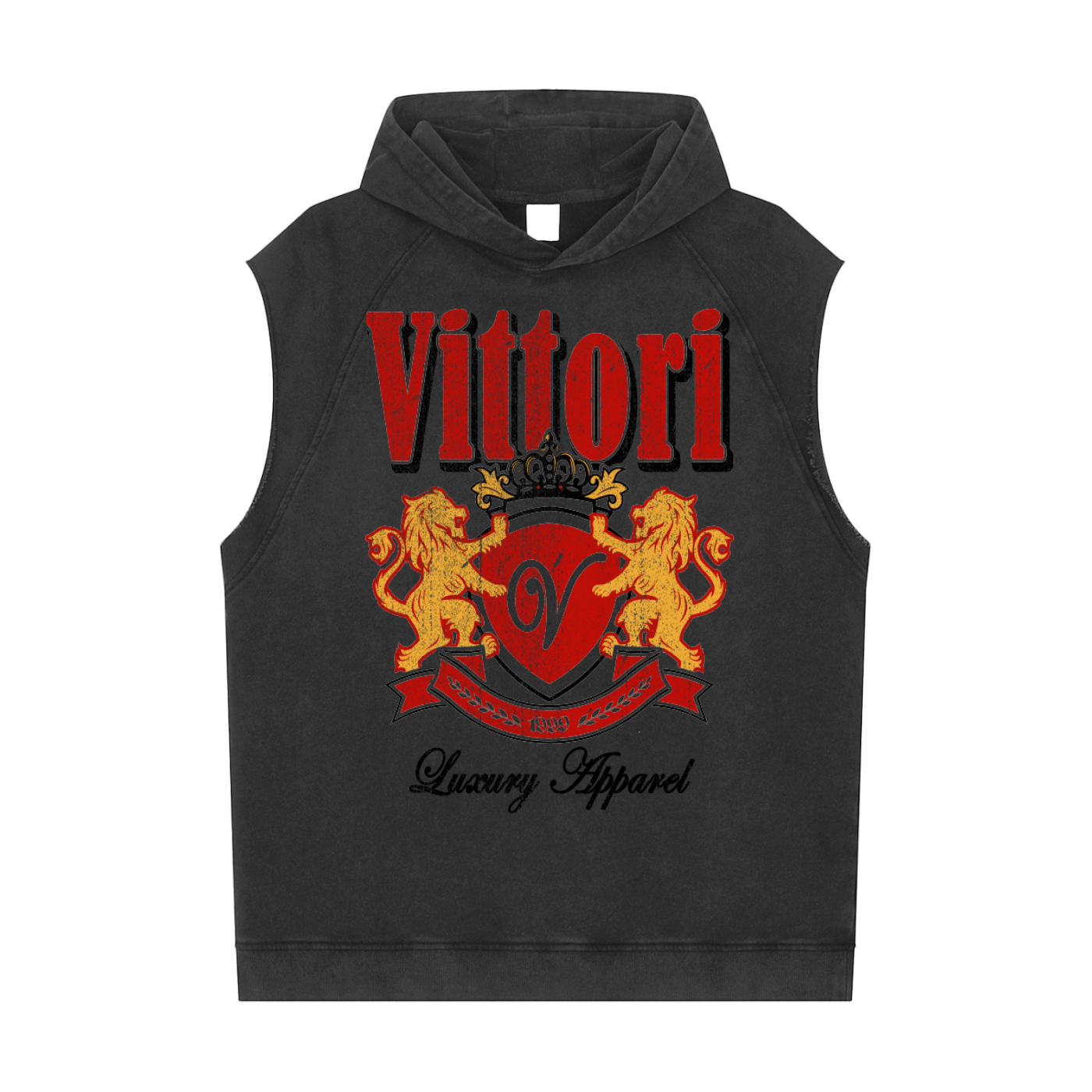 Vittori Washed Sleeveless Hoodie