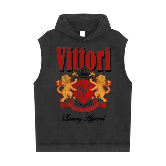 Vittori Washed Sleeveless Hoodie